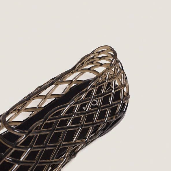 Ballerines montantes ajourées en jelly gris | URSULA | Jonak